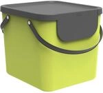 Rotho Albula M&uuml;lltrennsystem 40l | Recycling System mit Henkel und Aufklebern 
