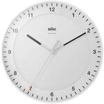 Braun Klassische gro&szlig;e Funkwanduhr Mitteleurop&auml;ische Zeitzone (MEZ/GMT+1) mit