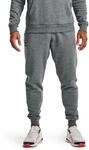 Ua Mens Ua Rival Fleece Joggers Pitch Gray Light Heather / / Onyx White Xxl