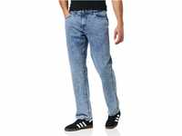 Urban Classics Herren Loose Fit Jeans Hose, light skyblue acid washed, 32/32
