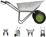 TRUTZHOLM 2-Rad Schubkarre 150L 150kg | stabile Gartenkarre Baukarre kippsicher 