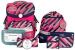 SCHOOL-MOOD - Schulranzen Set Neon Pink, 7-teilig - Timeless Air+ - ergonomischer