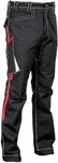Cofra V482-0-05.Z48 Arbeits Hose "Montijo", Schwarz/Rot, Z48