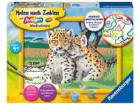 Ravensburger Malen nach Zahlen 28486 - Kleine Leoparden Kinder ab 9 Jahren
