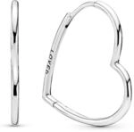 PANDORA Ohrringe "asymmetrische Herzen der Liebe" 297822
