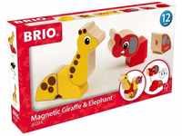 BRIO 30284 - Magnet-Tiere Elefant und Giraffe
