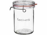 Luigi Bormioli Einmachglas 1 L Lock-EAT, hochwertiges Bügelglas mit...