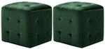vidaXL 2X Pouf Sitzhocker Fu&szlig;hocker Sitzpouf Puff Sitzpuff Fu&szlig;bank Hocker