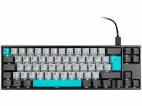 Ducky Miya Pro Moonlight TKL Gaming Tastatur für PC/Mac, MX-Silent-Red, weiße...