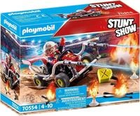 PLAYMOBIL Stuntshow 70554 Feuerwehrkart, F&uuml;r Kinder von 4-10 Jahren