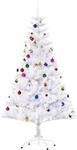 HOMCOM K&uuml;nstlicher Weihnachtsbaum 150 cm k&uuml;nstlich Tannenbaum mit Kugeln, Glocken,