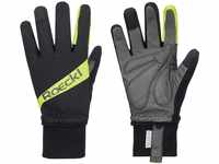 Roeckl Rofan Winter Fahrrad Handschuhe schwarz/gelb 2023: Größe: 8