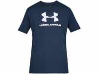 Under Armour Herren Sportstyle Logo Tee 1329590 T-Shirt,per Pack Blau (Navy