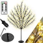 KESSER® Kirschblütenbaum mit Fernbedienung | Lichterbaum Indoor Outdoor Metallfuß KESSER® Kirschblütenbaum mit Fernbedienung | Lichterbaum Indoor Outdoor Metallfuß