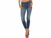 ONLY Damen Onlblush Mid Ank Raw Rea1303 Noos Skinny Jeans, Blau (Dark Blue Denim),