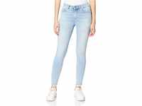 ONLY Damen Skinny Fit Jeans | Stone Washed Denim Stretch Hose | Mid Waist 5-Pocket