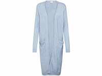 VILA CLOTHES Damen VIRIL L/S Long Knit Cardigan-NOOS Strickjacke, Ashley Blue,