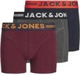 JACK & JONES Boy Boxershorts Boys Logo 3-Pack 128Dark Grey Melange