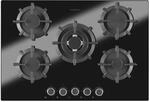 Oranier rahmenloses 5 flammiges Erdgas Kochfeld 75 cm breit GKH 2784