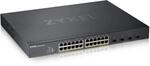 Zyxel Gigabit Ethernet Smart-Managed PoE+ Switch mit 24 Ports, einem Budget von 375