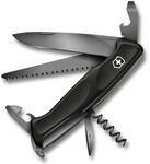 Victorinox Schweizer Taschenmesser Ranger 55 Onyx Black, Swiss Army Knife, Multitool,