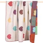 Pad - Decke - Kuscheldecke - Wendeoptik - Honey - Herzen - Multi/Bunt - 150 x 200 cm