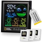 National Geographic Wetterstation Funk mit Aussensensor VA Farb-Wetterstation...
