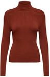 ONLY Female Strickpullover Rib LBurnt Henna, 15165075