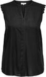 ONLY Carmakoma Damen Carmumi Sl Top T-Shirt, Black, 54