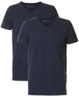 Petrol Industries Herren 2er-Pack T-Shirt Basic - V-Ausschnitt - Baumwolle - Kurzarm