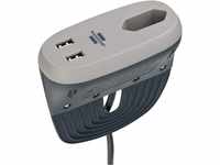 Brennenstuhl Estilo Sofa-Steckdose mit USB-Ladefunktion (Möbel-Steckdose mit 1x
