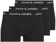 JACK & JONES Herren Jacanthony Trunks 3 Pack Zwart Boxershorts, Schwarz, L EU