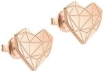 LIEBESKIND BERLIN Damen-Ohrstecker Edelstahl (ros&eacute;gold)