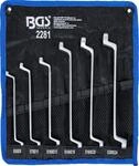 BGS 2281 | Doppel-Ringschl&uuml;ssel-Satz mit E-Profil-Ringk&ouml;pfen | gekr&ouml;pft | SW E6 -