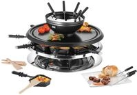 Unold 48726 Raclette Multi 4 in 1-1300 Watt, F&uuml;r bis zu 8 Personen,