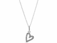 PANDORA Halskette mit Anhänger "funkelndes Herz" Silber 398688C01