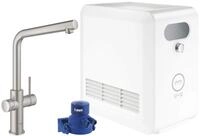 GROHE Blue Professional | L-Auslauf Kit | mit Bluetooth und WiFi, supersteel 