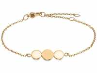 Boccia Damen Armband aus Titan in der Farbe Gold, antiallergen, 21cm, 03021-02
