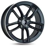 Keskin KT21 8JX18 5/112 ET45 66.6 MATT BLACK LIP POLISH Alufelge