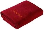 frottana Pearl Saunatuch 80 x 200 cm aus 100% Baumwolle, ruby