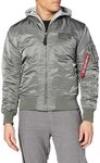 Alpha Industries Herren MA-1 D-Tec Hood Bomber Jacket