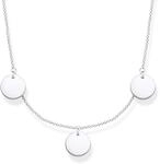 THOMAS SABO Kette mit drei Coins silber 925 Sterlingsilber