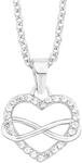 s.Oliver Damen Kette mit Anh&auml;nger Herz, 925er Sterling Silber rhodiniert