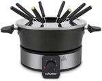 Cloer 6679 Fondue f&uuml;r 8 Personen, beschichteter Aluminiumtopf, inklusive