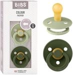 BIBS Colour Schnuller 2er-Pack, BPA-frei, Kirschform Nippel. Naturkautschuk/Latex,