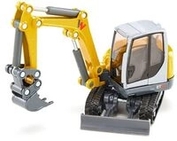 Siku 3559, Wacker Neuson ET 65 Kettenbagger, 1:50, Metall/Kunststoff, Gelb,