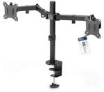 DIGITUS Monitorhalterung - Tischklemme - 2 Monitore - Bis 32 Zoll - Bis 3X 8 kg -