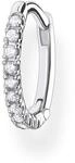 THOMAS SABO Einzel Creole wei&szlig;e Steine silber 925 Sterlingsilber