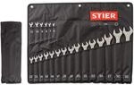 STIER Ringmaulschl&uuml;ssel-Satz, SW 6-32 mm, 21-teilig, aus hochwertigem