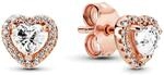 PANDORA ROSE Ohrringe "funkelndes Herz" 288427C01